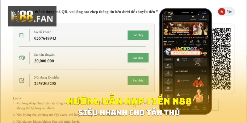 Hướng Dẫn Nạp Tiền HUBET